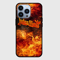 Чехол для iPhone 13 Pro Fire - Judas Priest, цвет: 3D-черный