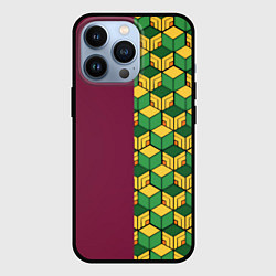 Чехол для iPhone 13 Pro Kimetsu no yaiba pattern anime, цвет: 3D-черный