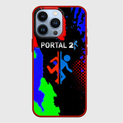 Чехол для iPhone 13 Pro Portal 2 краски сочные текстура, цвет: 3D-красный