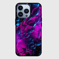 Чехол для iPhone 13 Pro Кислотная яркая абстракция в камуфляжном стиле фио, цвет: 3D-черный