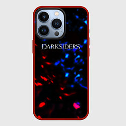 Чехол для iPhone 13 Pro Darksiders space logo, цвет: 3D-красный