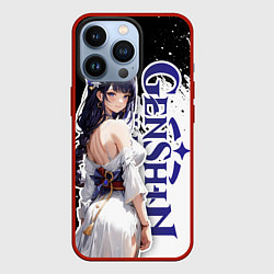 Чехол для iPhone 13 Pro Сёгун Райдэн из игры Геншин импакт, цвет: 3D-красный