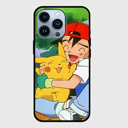 Чехол для iPhone 13 Pro Pokemon - энергия в объятиях, цвет: 3D-черный