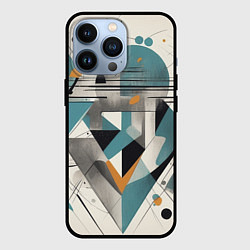 Чехол для iPhone 13 Pro Три человека авангард, цвет: 3D-черный
