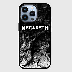 Чехол для iPhone 13 Pro Megadeth black graphite, цвет: 3D-черный
