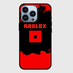 Чехол для iPhone 13 Pro Roblox краски красные, цвет: 3D-черный