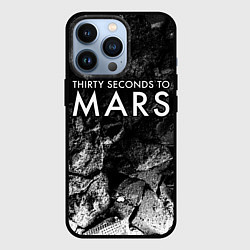 Чехол iPhone 13 Pro Thirty Seconds to Mars black graphite