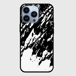 Чехол для iPhone 13 Pro Просто краски штрихи, цвет: 3D-черный
