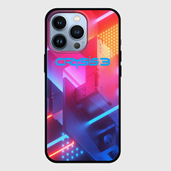 Чехол для iPhone 13 Pro Crysis текстура брони, цвет: 3D-черный