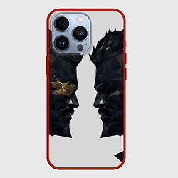 Чехол iPhone 13 Pro Адам Дженсен в отражении deus ex