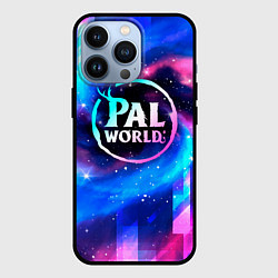 Чехол для iPhone 13 Pro Palworld неоновый космос, цвет: 3D-черный