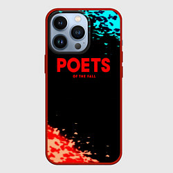 Чехол iPhone 13 Pro Poets of the fall краски брызги