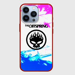 Чехол для iPhone 13 Pro The Offspring неоновая абстракция, цвет: 3D-красный