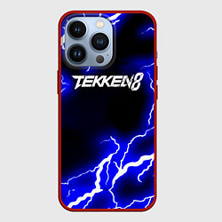 Чехол для iPhone 13 Pro Tekken молнии, цвет: 3D-красный