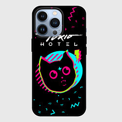 Чехол для iPhone 13 Pro Tokio Hotel - rock star cat, цвет: 3D-черный
