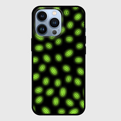 Чехол для iPhone 13 Pro Неоновая имитация бактерий, цвет: 3D-черный