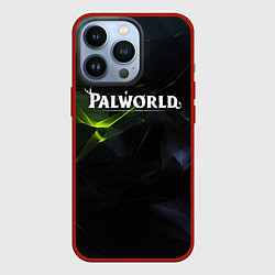 Чехол для iPhone 13 Pro Palworld логотип абстрактный объемный фон, цвет: 3D-красный