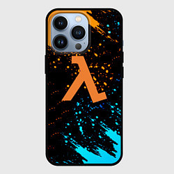 Чехол для iPhone 13 Pro Half life текстура краски, цвет: 3D-черный