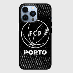 Чехол для iPhone 13 Pro Porto с потертостями на темном фоне, цвет: 3D-черный