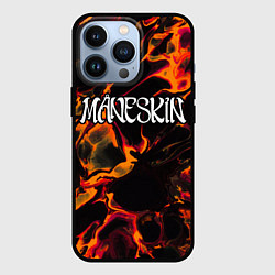 Чехол для iPhone 13 Pro Maneskin red lava, цвет: 3D-черный