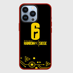 Чехол для iPhone 13 Pro Rainbow six siege том клэнси, цвет: 3D-красный