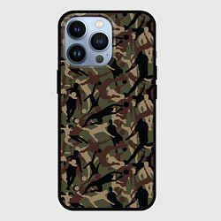 Чехол для iPhone 13 Pro Футбол - камуфляж, цвет: 3D-черный