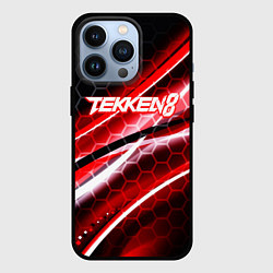 Чехол для iPhone 13 Pro Tekken 8 огненное лого файтинг, цвет: 3D-черный