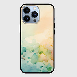 Чехол для iPhone 13 Pro Светлая акварель, цвет: 3D-черный