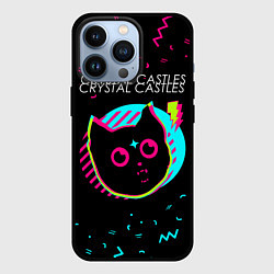 Чехол для iPhone 13 Pro Crystal Castles - rock star cat, цвет: 3D-черный