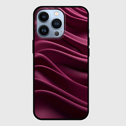 Чехол для iPhone 13 Pro Шелк бургунди, цвет: 3D-черный