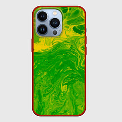 Чехол iPhone 13 Pro Зеленые подтеки
