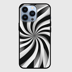 Чехол для iPhone 13 Pro Оптическое путешествие, цвет: 3D-черный