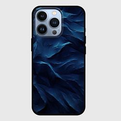 Чехол для iPhone 13 Pro Синие глубокие абстрактные волны, цвет: 3D-черный