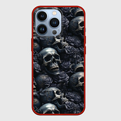 Чехол для iPhone 13 Pro Пепельное поле, цвет: 3D-красный