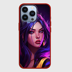 Чехол для iPhone 13 Pro League of Legends Kaisa Kda style, цвет: 3D-красный