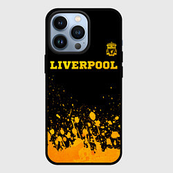 Чехол для iPhone 13 Pro Liverpool - gold gradient посередине, цвет: 3D-черный