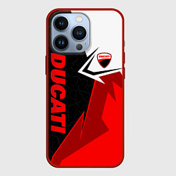 Чехол для iPhone 13 Pro Ducati moto - красная униформа, цвет: 3D-красный