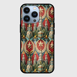 Чехол для iPhone 13 Pro СССР ретро стиль, цвет: 3D-черный