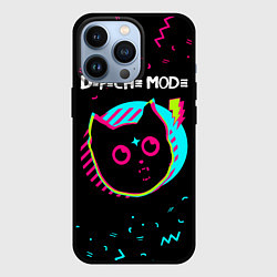 Чехол для iPhone 13 Pro Depeche Mode - rock star cat, цвет: 3D-черный