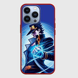 Чехол iPhone 13 Pro Jotaro Kujo - neon glow fantasy