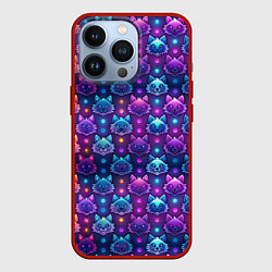 Чехол для iPhone 13 Pro Фурри мордочки лисица, цвет: 3D-красный