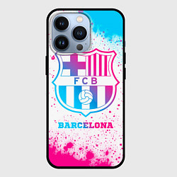Чехол для iPhone 13 Pro Barcelona neon gradient style, цвет: 3D-черный