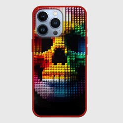 Чехол для iPhone 13 Pro Lego skull fantasy - ai art, цвет: 3D-красный