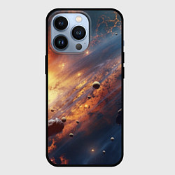 Чехол для iPhone 13 Pro Вселенная и планеты, цвет: 3D-черный