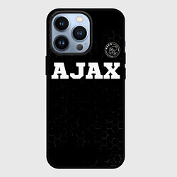 Чехол для iPhone 13 Pro Ajax sport на темном фоне посередине, цвет: 3D-черный