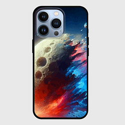 Чехол для iPhone 13 Pro Разрыв космического тела - нейросеть, цвет: 3D-черный