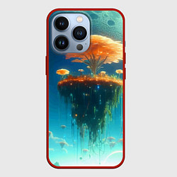 Чехол для iPhone 13 Pro Сказочное космическое дерево - нейросеть, цвет: 3D-красный