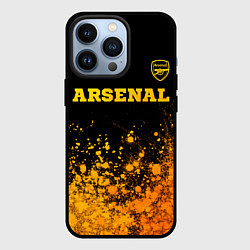 Чехол для iPhone 13 Pro Arsenal - gold gradient посередине, цвет: 3D-черный