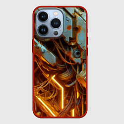 Чехол для iPhone 13 Pro Cyber armor - ai art, цвет: 3D-красный