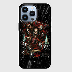 Чехол для iPhone 13 Pro Slipknot rock band, цвет: 3D-черный